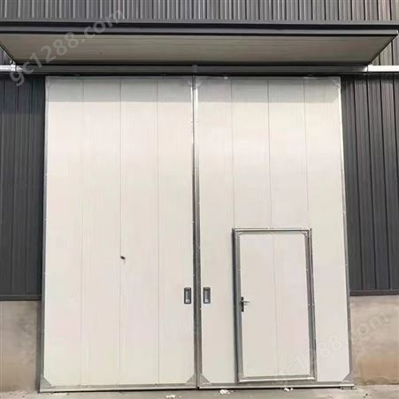 荣天 工业保温门 钢架构厂房用彩钢板保温平开门 可装小门