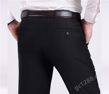 春夏季男西裤量身定做 宽松垂直 薄款职业男裤工作裤