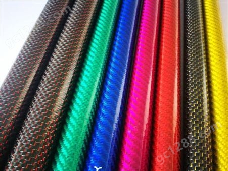 3K高强度碳纤维管亮面哑光登山杖外壳装饰彩色碳纤管碳素管