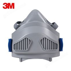 3M 7772CN硅胶防尘半面具防粉尘水泥煤矿口罩打磨防护面具